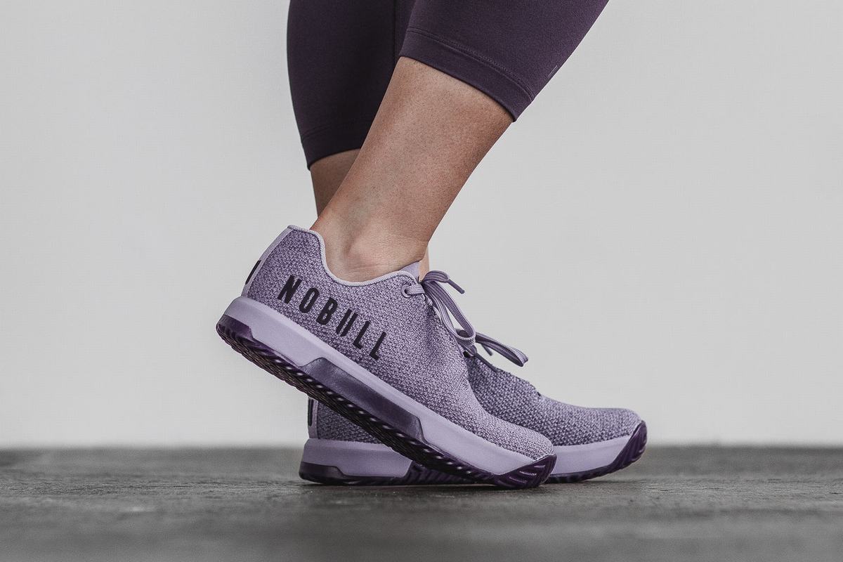 Nobull Superfabric Women's Trainers Lavender | Australia (ZY0298)